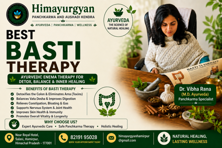 Best Basti Karma (बस्ति कर्म) Treatment in Hamirpur Through Ayurveda and Panchkarma