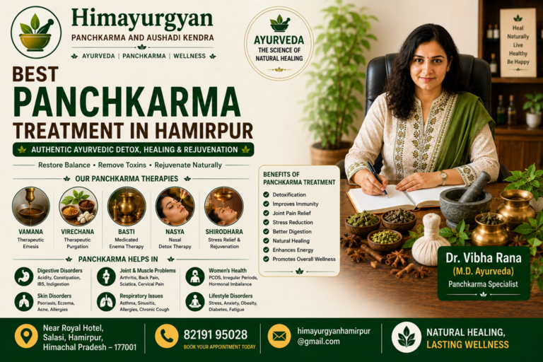Panchkarma Treatment Hamirpur | Himayurgyan Panchkarma and Aushadi Kendra